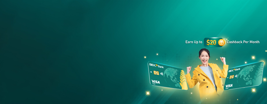 Start spending with your BIDC VISA card today to enjoy benefits and special rewards with every purchase image
