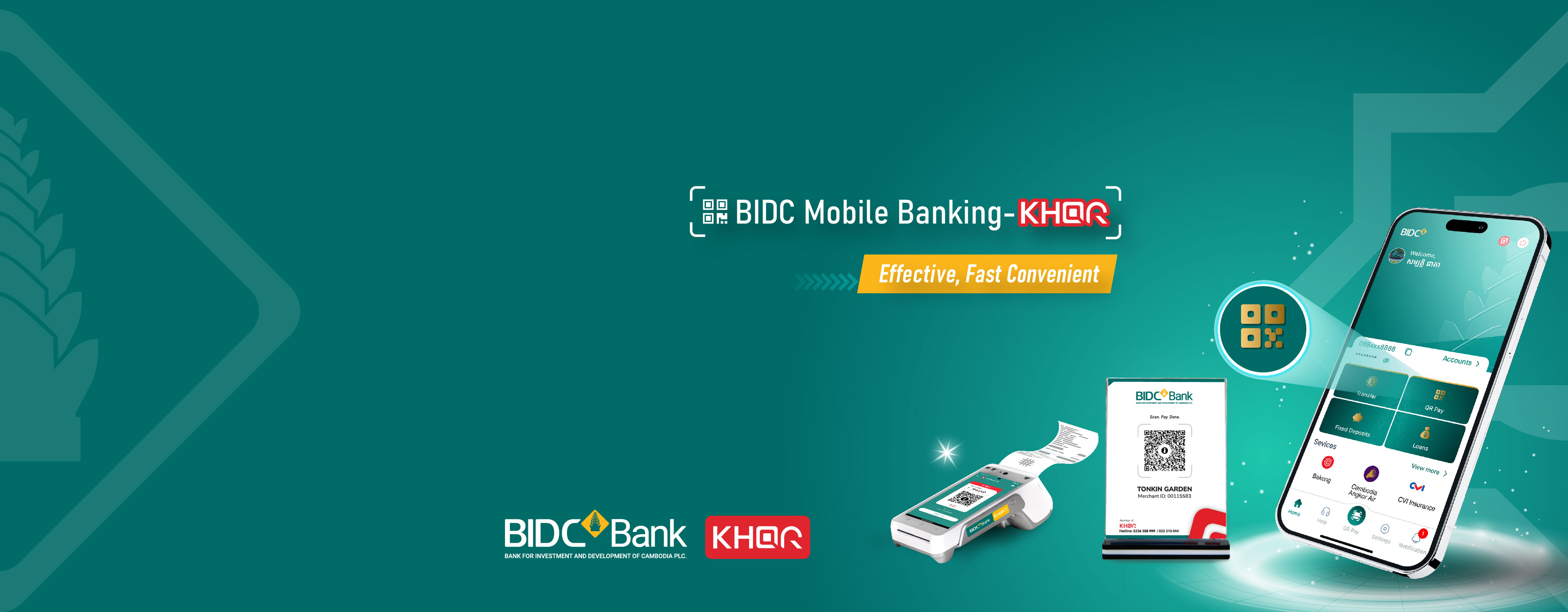 Cashless payment with BIDC Smart POS